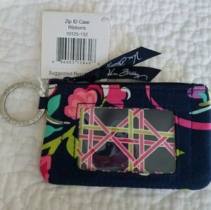 **SOLD** Zip ID Case Ribbons Vera Bradley NWT